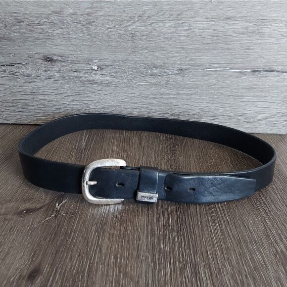 Fossil Black Leather Men's Belt Large - Picture 1 of 6